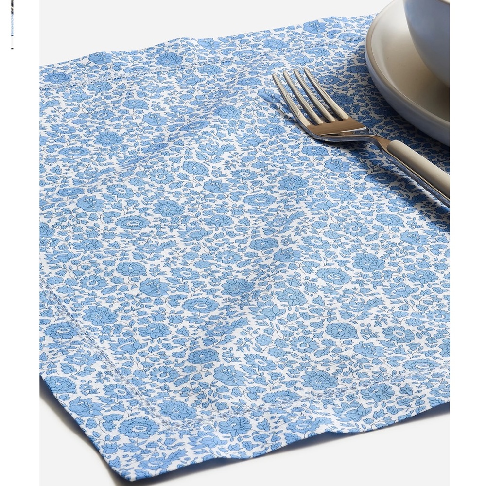 JCREW SET OF FOUR PLACE MATS IN LIBERTY FABRICS NWT